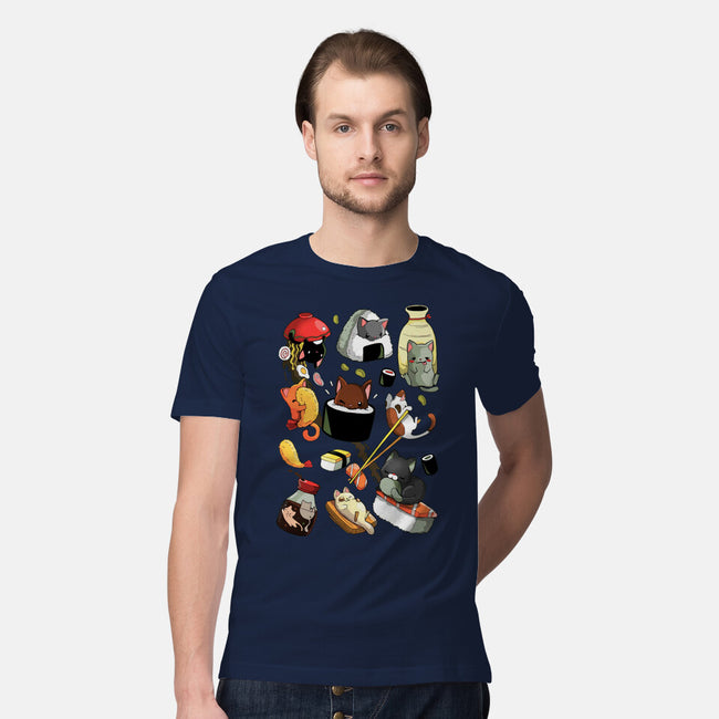 Sushi Cats-Mens-Premium-Tee-Vallina84