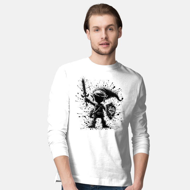 Link Splash-Mens-Long Sleeved-Tee-alnavasord