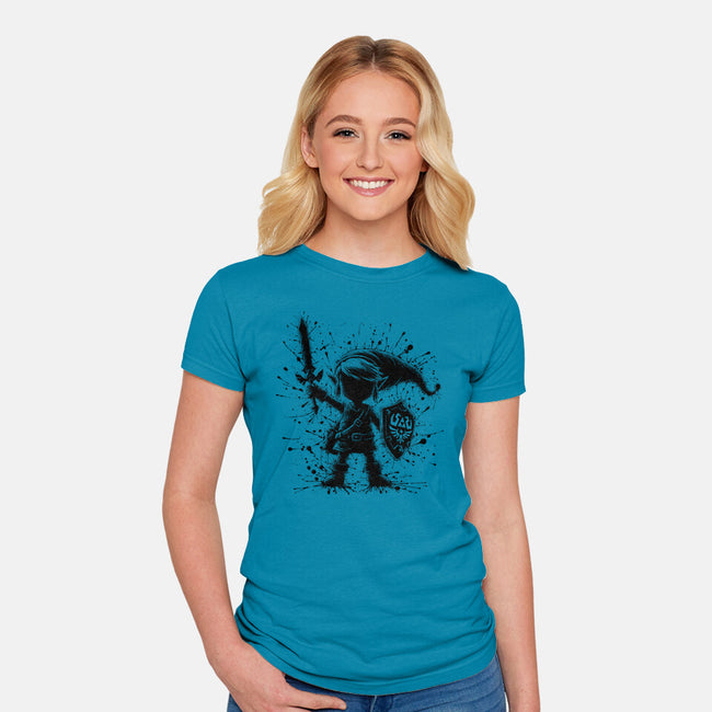 Link Splash-Womens-Fitted-Tee-alnavasord