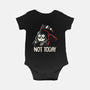 Not Today Death-Baby-Basic-Onesie-koalastudio