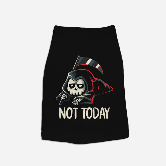 Not Today Death-Cat-Basic-Pet Tank-koalastudio