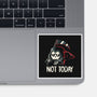 Not Today Death-None-Glossy-Sticker-koalastudio