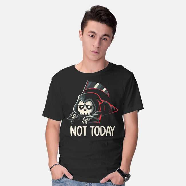 Not Today Death-Mens-Basic-Tee-koalastudio