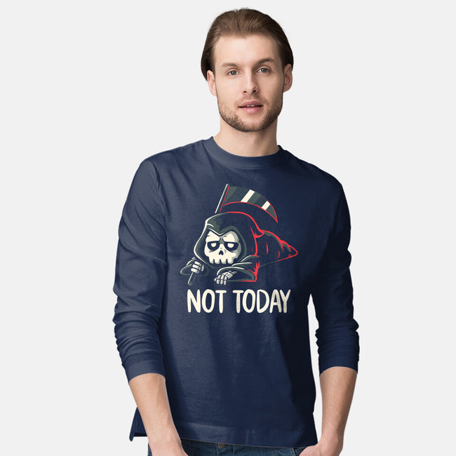 Not Today Death-Mens-Long Sleeved-Tee-koalastudio