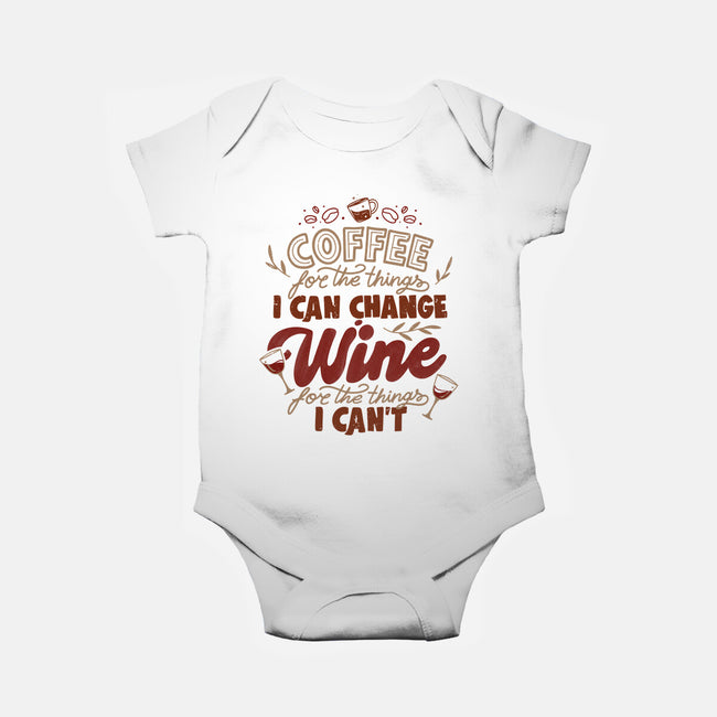 Coffee And Wine-Baby-Basic-Onesie-tobefonseca