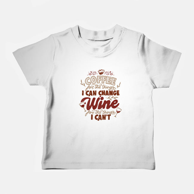 Coffee And Wine-Baby-Basic-Tee-tobefonseca