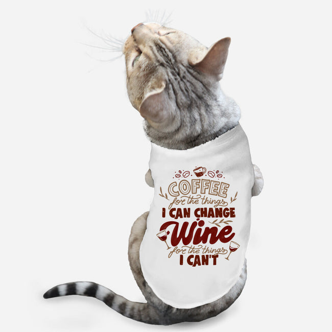 Coffee And Wine-Cat-Basic-Pet Tank-tobefonseca