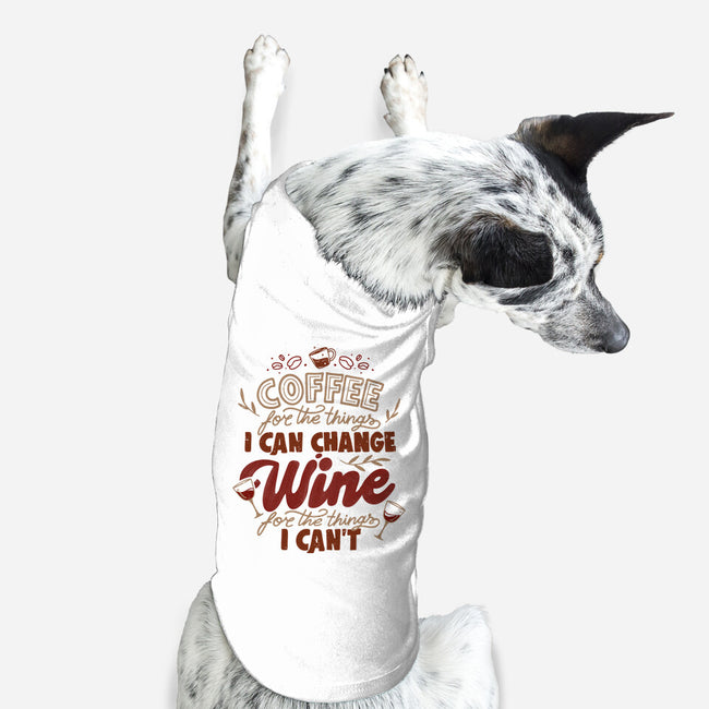 Coffee And Wine-Dog-Basic-Pet Tank-tobefonseca