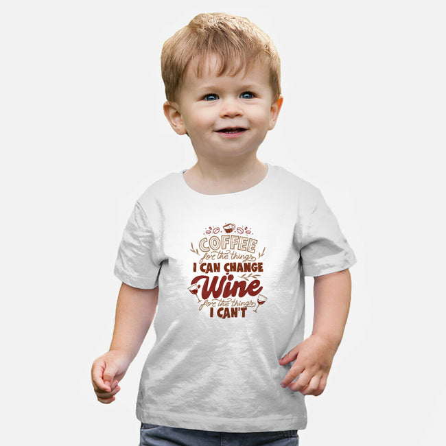 Coffee And Wine-Baby-Basic-Tee-tobefonseca