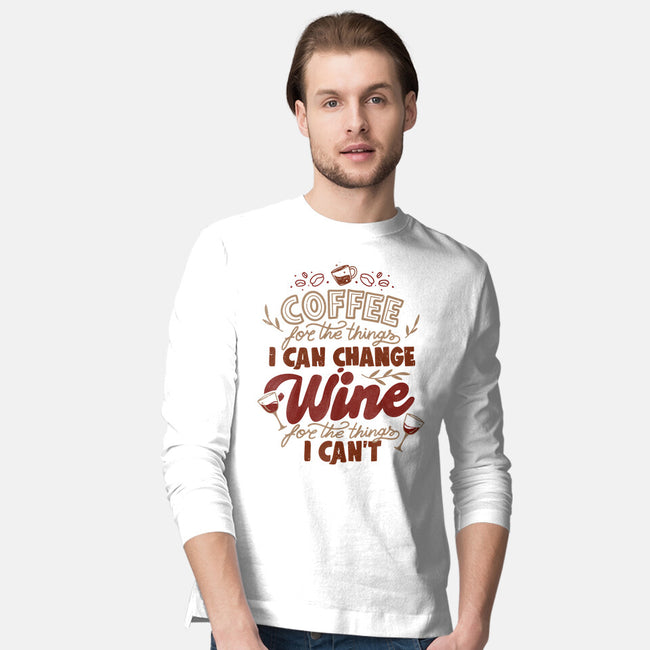 Coffee And Wine-Mens-Long Sleeved-Tee-tobefonseca