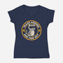 Trash Around Raccoon-Womens-V-Neck-Tee-tobefonseca