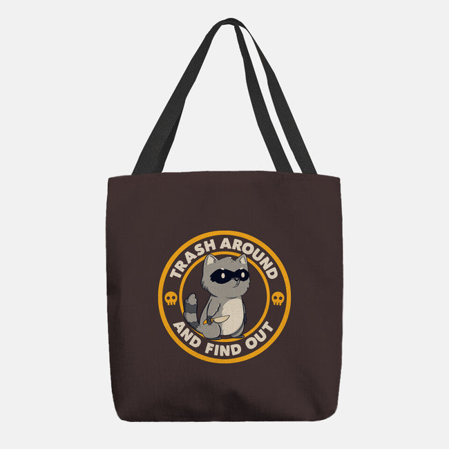 Trash Around Raccoon-None-Basic Tote-Bag-tobefonseca