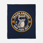 Trash Around Raccoon-None-Fleece-Blanket-tobefonseca