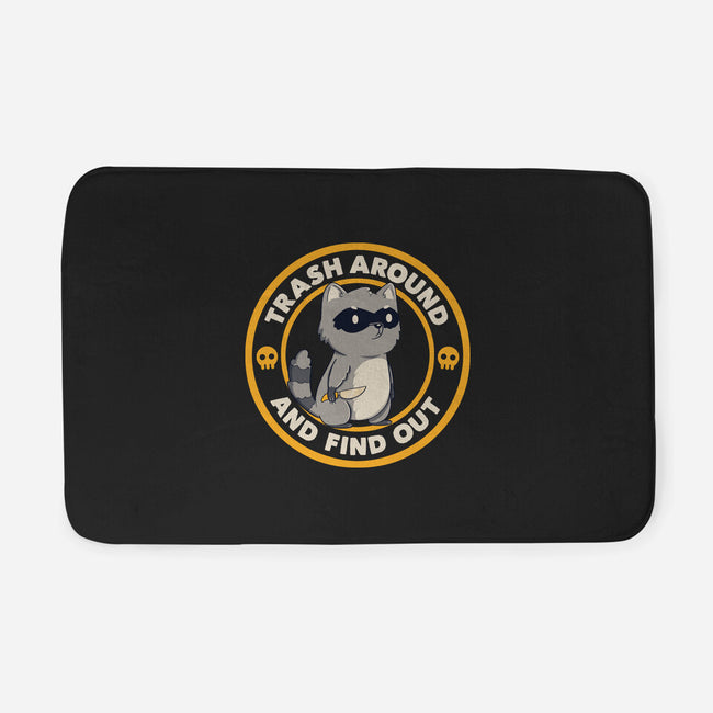 Trash Around Raccoon-None-Memory Foam-Bath Mat-tobefonseca