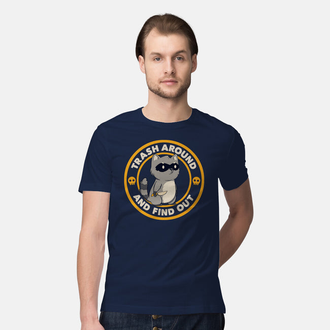 Trash Around Raccoon-Mens-Premium-Tee-tobefonseca