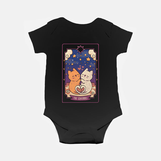 The Lovers Cat Tarot-Baby-Basic-Onesie-tobefonseca