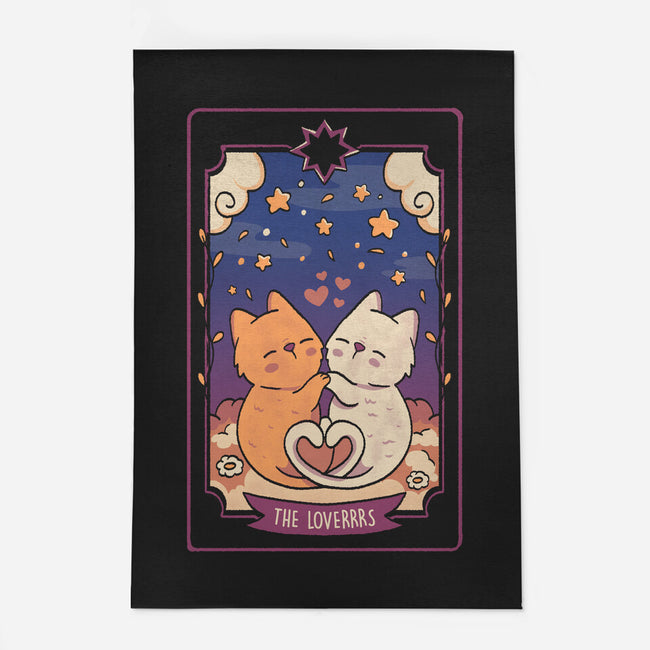 The Lovers Cat Tarot-None-Outdoor-Rug-tobefonseca