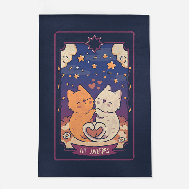 The Lovers Cat Tarot-None-Outdoor-Rug-tobefonseca