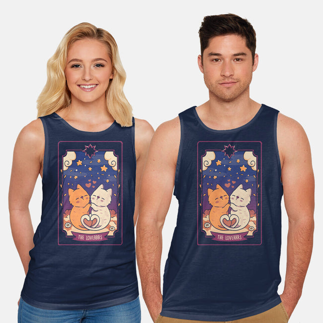 The Lovers Cat Tarot-Unisex-Basic-Tank-tobefonseca