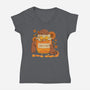 Sweet And Wild Bear-Womens-V-Neck-Tee-tobefonseca