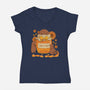 Sweet And Wild Bear-Womens-V-Neck-Tee-tobefonseca