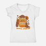 Sweet And Wild Bear-Womens-V-Neck-Tee-tobefonseca