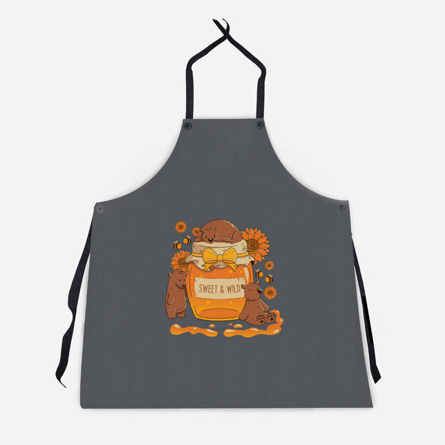 Sweet And Wild Bear-Unisex-Kitchen-Apron-tobefonseca