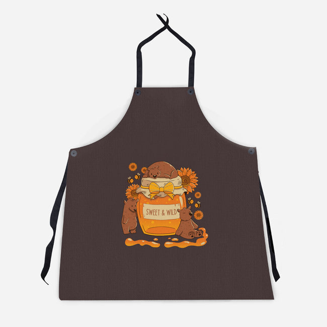 Sweet And Wild Bear-Unisex-Kitchen-Apron-tobefonseca