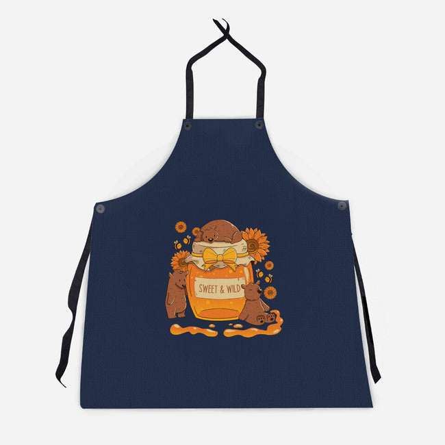 Sweet And Wild Bear-Unisex-Kitchen-Apron-tobefonseca