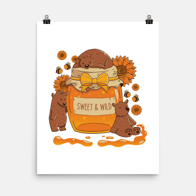 Sweet And Wild Bear-None-Matte-Poster-tobefonseca