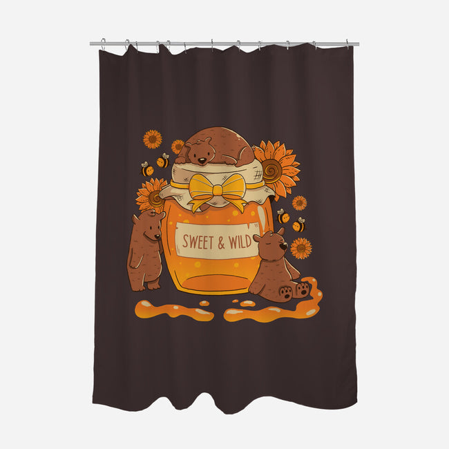 Sweet And Wild Bear-None-Polyester-Shower Curtain-tobefonseca