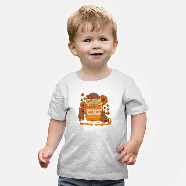 Sweet And Wild Bear-Baby-Basic-Tee-tobefonseca