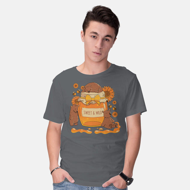 Sweet And Wild Bear-Mens-Basic-Tee-tobefonseca