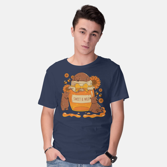 Sweet And Wild Bear-Mens-Basic-Tee-tobefonseca