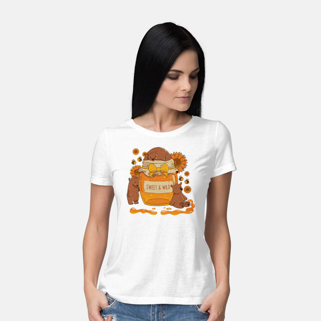 Sweet And Wild Bear-Womens-Basic-Tee-tobefonseca