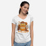 Sweet And Wild Bear-Womens-V-Neck-Tee-tobefonseca