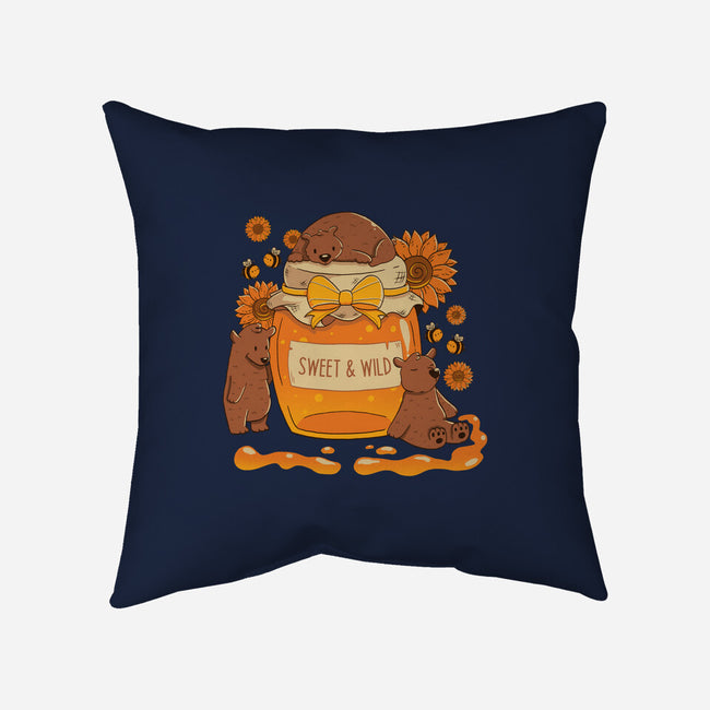 Sweet And Wild Bear-None-Removable Cover-Throw Pillow-tobefonseca