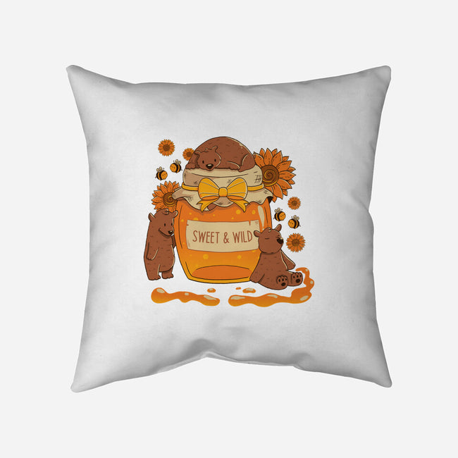 Sweet And Wild Bear-None-Removable Cover-Throw Pillow-tobefonseca