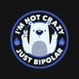 Not Crazy Bipolar Bear-Womens-V-Neck-Tee-tobefonseca