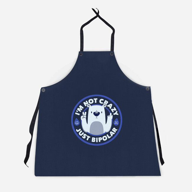 Not Crazy Bipolar Bear-Unisex-Kitchen-Apron-tobefonseca