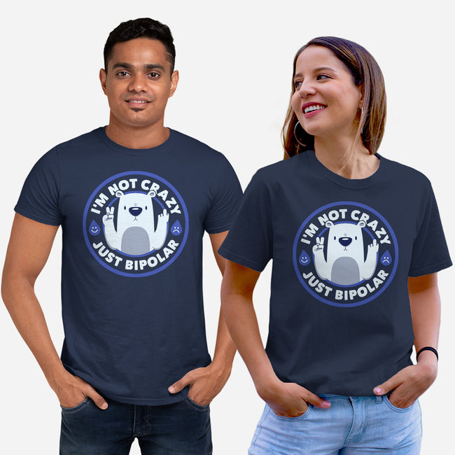 Not Crazy Bipolar Bear-Unisex-Basic-Tee-tobefonseca