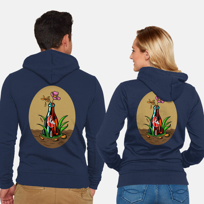 Nuke Flowers-Unisex-Zip-Up-Sweatshirt-nickzzarto
