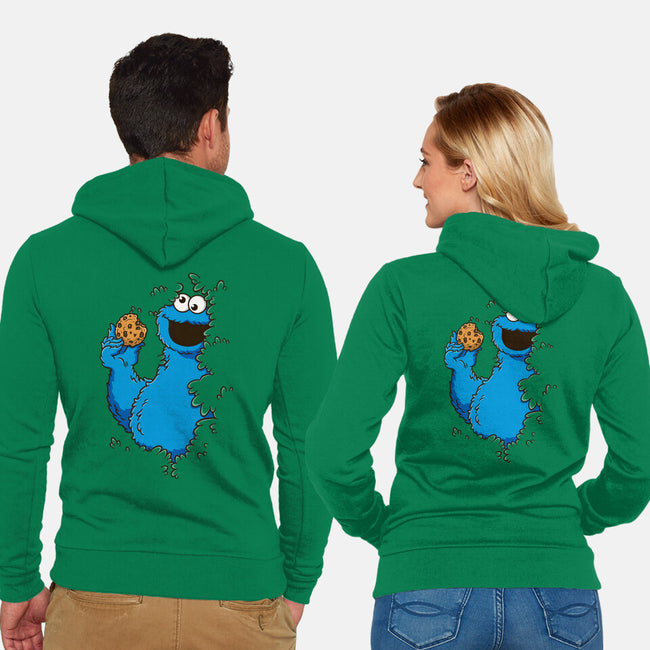 Cookie Bush-Unisex-Zip-Up-Sweatshirt-Barbadifuoco