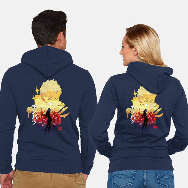 Skull Sunset-Unisex-Zip-Up-Sweatshirt-dandingeroz