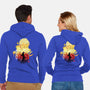 Skull Sunset-Unisex-Zip-Up-Sweatshirt-dandingeroz