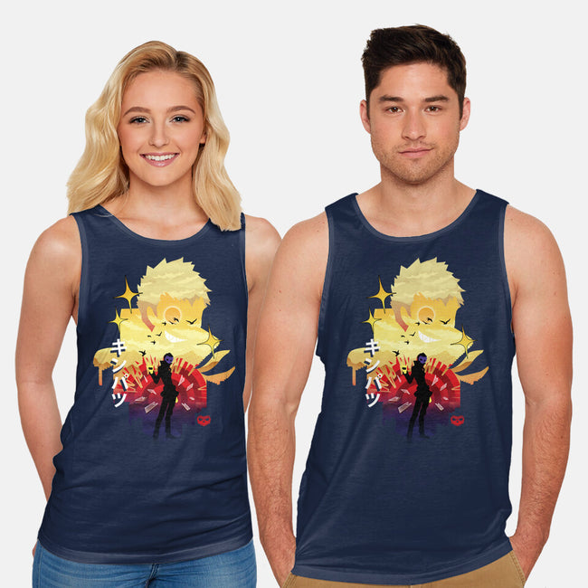 Skull Sunset-Unisex-Basic-Tank-dandingeroz