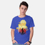 Skull Sunset-Mens-Basic-Tee-dandingeroz