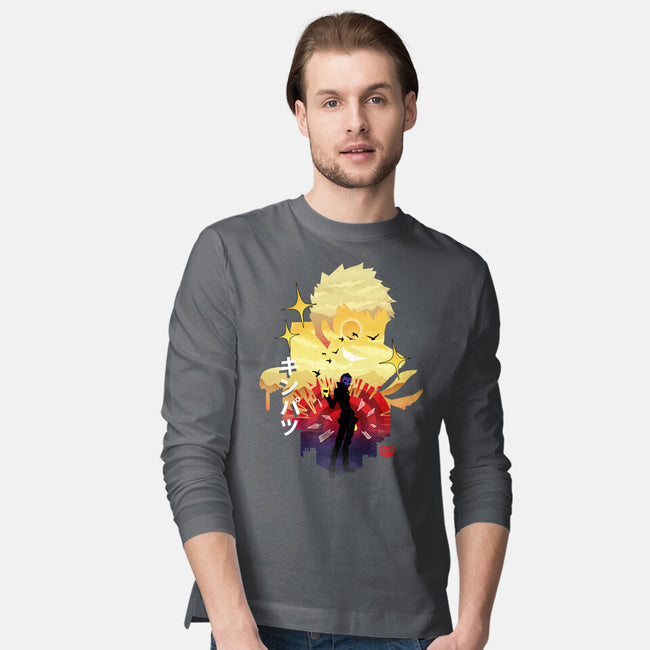 Skull Sunset-Mens-Long Sleeved-Tee-dandingeroz