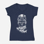 Magnetically Correct-Womens-V-Neck-Tee-Bo Bradshaw