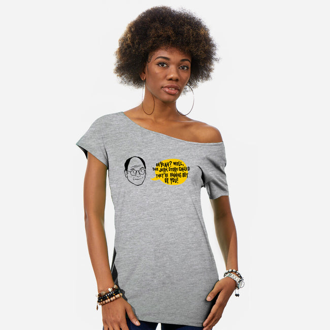 The Jerk Store Called-Womens-Off Shoulder-Tee-nathanielf